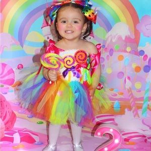 Toddler girl Candyland Dress🍭🍬